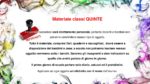 Materiale sito CLASSI QUINTE