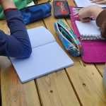 quaderno e astuccio